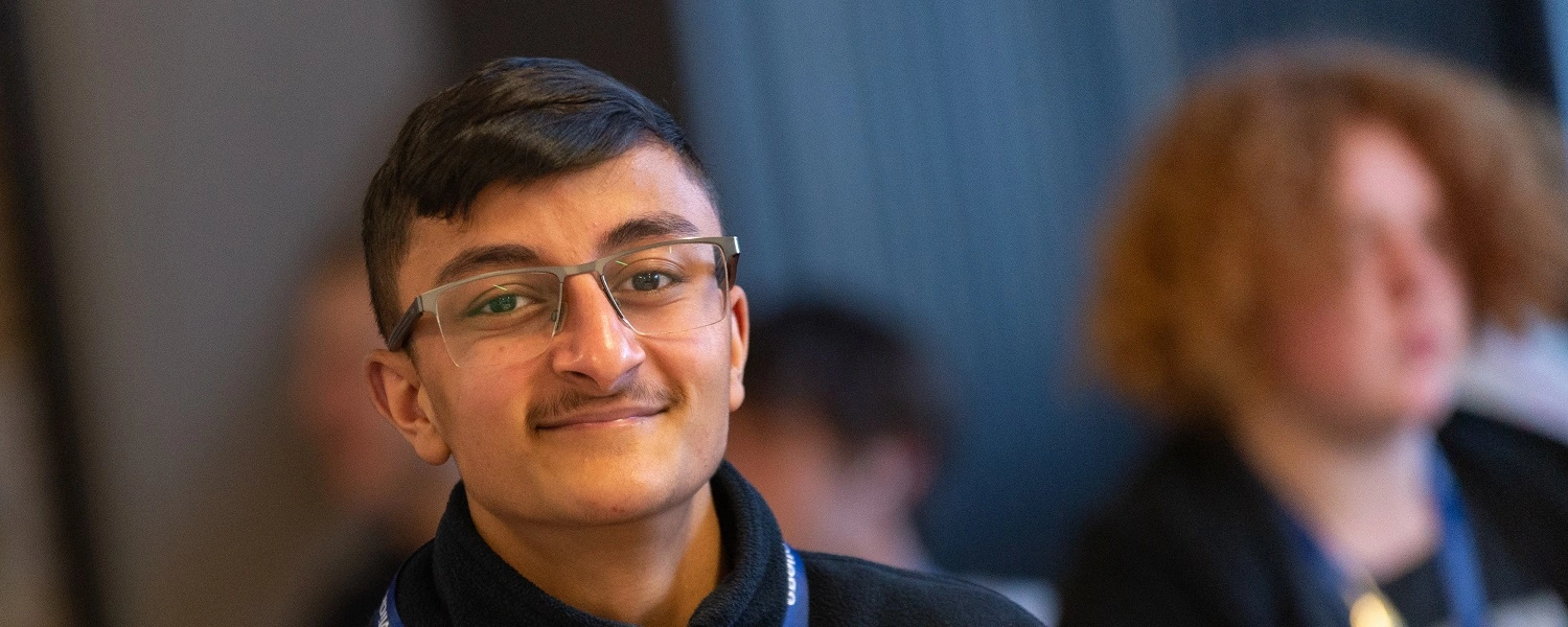 Smiling student